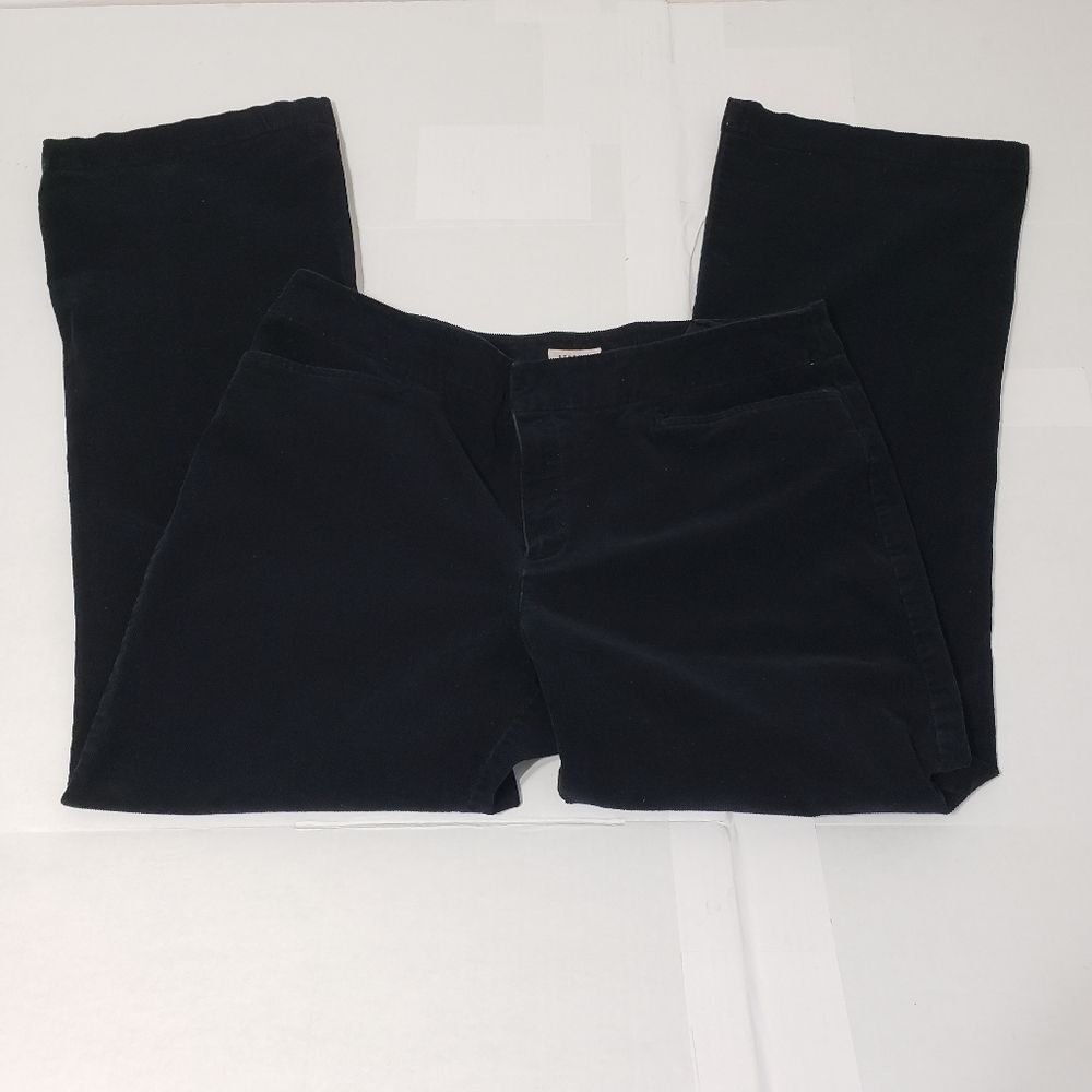 Jones New York Stretch Bootcut Corduroy Pants Women's 16 Black